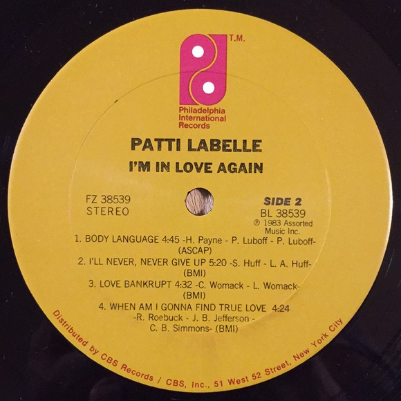 Patti LaBelle - “I’m In Love Again” Vinyl LP - Picture 5 of 5